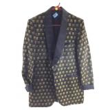 First Nighter formals suit jacket, black/gold