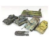Prebuilt model tanks. Assorted