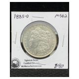 1885-o Signature Series Silver Morgan Dollar