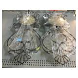 2 Sterling & Noble metal framed Wall clocks.