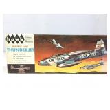 NOS Hawk Republic F-84G Thunder Jet model kit,