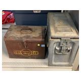 Metal explosive ammunition case and metal home