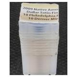 $20-2009 Sacagawea $1 Dollars Incl 10 Philadelphia