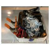 Craftsman screwdrivers, assorted clamp clips and