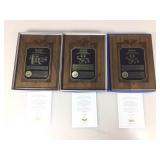 3 Awards plaques, computer,systems, User