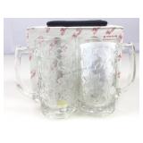 Princess House Crystal holiday mugs, 2 pc set &