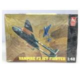 NOS Hobby Craft Vampire F3 Jet Fighter 1/48 Scale