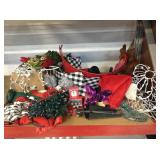 Metal tree surround, metal tripod tree stand, box