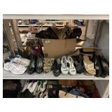 Assorted shoes and hats