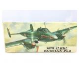 NOS Airfix Russian PE.2 model kit, 72 scale
