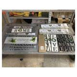 New decorative wall signs. Assorted. Largest is