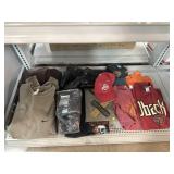 Nike Crewnecks, sports hats, waterproof boots,