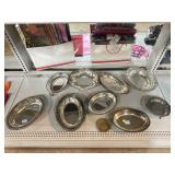 Silver plated serving trays