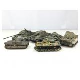 Prebuilt model tanks. Assorted