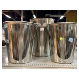 Stainless Steel round trash cans with plastic