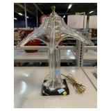 Crystal art glass lamp. Made in Germany. 16x15