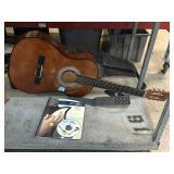 Crescent acoustic guitar with carry bag and first