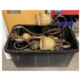 Decorative hanging metal chandelier light fixture