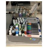 Acrylic paints, brushes and more.