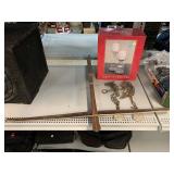 Decorative crossbow, metal chains with number