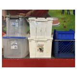 Storage bins with lids and more