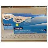 2 boxes ProWorks blue nitrile gloves size L