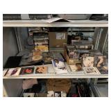 CDs, VHS and cassette tapes. Assorted