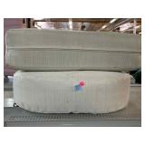 2 outdoor patio cushions.