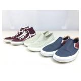 3 pair assorted shoes. Crocs size 10, Vans size