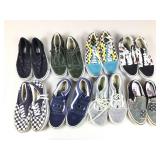 8 pair Vans shoes. Assorted. Sizes 4-8 mens