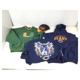 Sports shirts and hats. Assorted