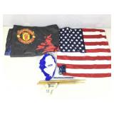 Flags, drumsticks, die cast cars and more