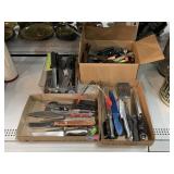 Knives & utensils, asstd