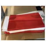 Box of red and white tissue paper