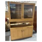 Large Curio cabinet with glass shelves, drawers,