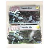 2 MPC Star Wars speeder bike model assembly kits.