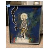 Painting on canvas. Almquist framed to 18x15