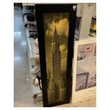 Framed print, Chrysler Building, NY, 1938, 21x56