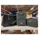 3pc Samsonite luggage set, black