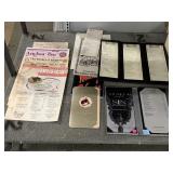 Las Vegas hotel/restaurant menus