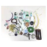fashion costume jewelry and assorted items.