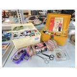 Vintage sewing kits with contents and more.