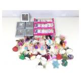 Collection of Barbie ornaments. Some NiB