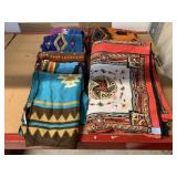 Decorative throw blankets