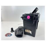 Assorted ammo and Plastic Ammo can