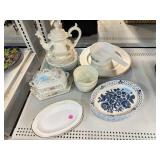 Decorative plates, gravy bowl & more