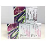 5 sealed NIB VVLOVE perfume spray fragrances.