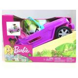 NIB Barbie purple jeep vehicle toy