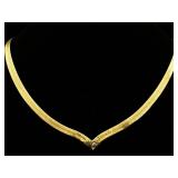 14k Gold Necklace, Tw 13.3g, Sz 18in Long