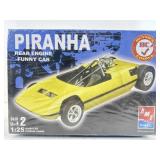 Sealed AMT Piranha rear engine funny car model